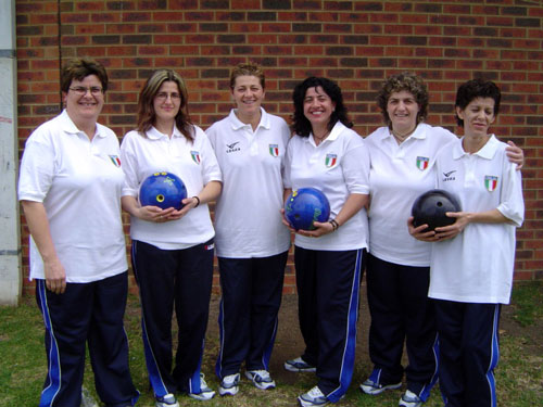 La squadra azzurra femminile di Bowling