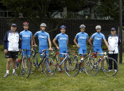 La squadra azzurra di Ciclismo