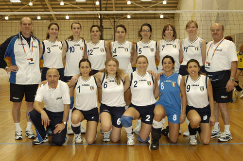 La squadra azzurra femminile di Pallavolo